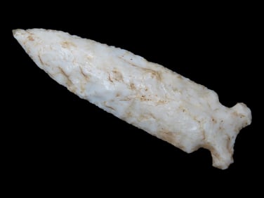 3 1/2' Graham Cave, *broken & glued*, found in Carroll Co., Missouri, Ex George Robertson Collection