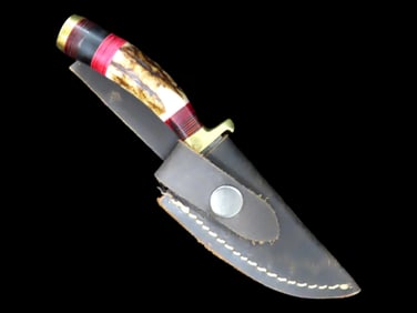 Bone Handle Damascus Knife