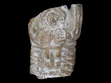 2' Pre Columbian Pottery Effigy Figurine