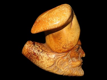 Hand Carved Dresden Meerschaum Pipe, Mid 19th Century, Germany