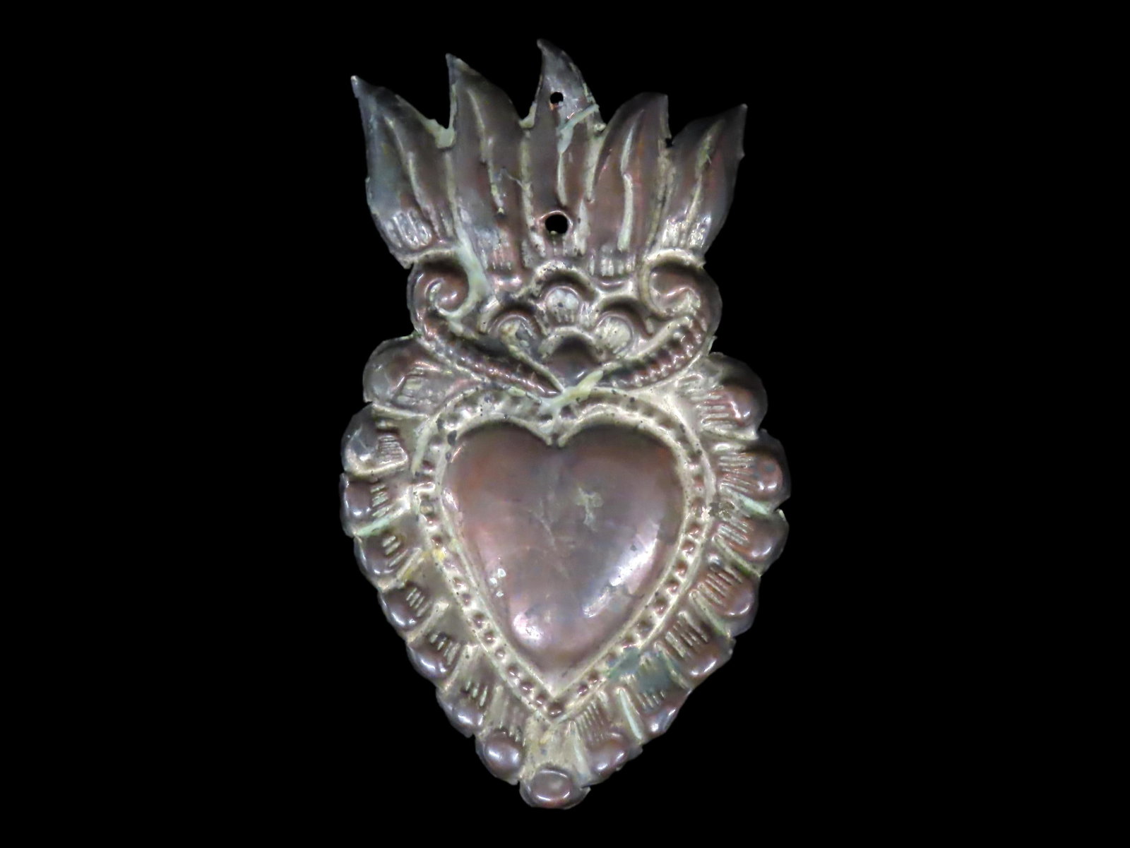Colonial Milagro Pendant, Circa 1800s-Early 1900s, Early Mexican Spanish Era: Colonial Milagro Pendant, Circa 1800s-Early 1900s, Early Mexican Spanish Era
