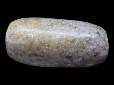 Jade Bead, Pre Columbian, Southern Mexico, Guerrero Region, Mezcala Culture, ca. 600 to 100 BCE