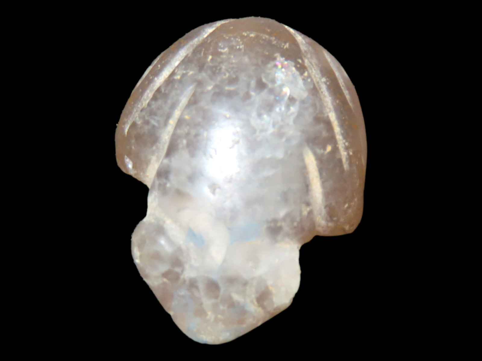 15/16" Pre Columbian, Tairona Crystal Frog Pendant: 15/16" Pre Columbian, Tairona Crystal Frog Pendant