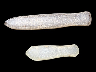 Neolithic NW Sahara Crystal Quartz Ear/Nose Plugs, 3500 Years Old
