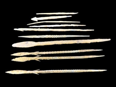 Mid 1800s Iron Spear Tip, Barbed, Africa