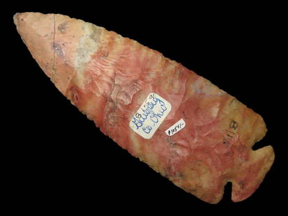 Colorful 4 3/8" Flint Ridge Dovetail, Guernsey Co Ohio, Motley COA, Beautiful Material, ex Billy Goo: Colorful 4 3/8" Flint Ridge Dovetail, Guernsey Co Ohio, Motley COA, Beautiful Material, ex Billy Goodwin, John Baldwin.