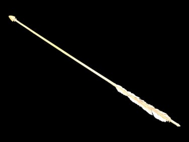 28 1/4" Historic Arrow with Flint Tip