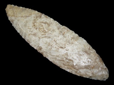 6 5/8" Archaic Knife, Dickey COA, Pike Co., Illinois
