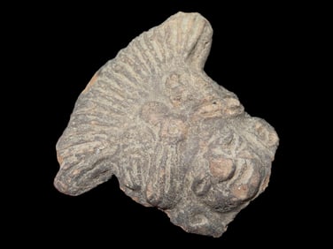 2 5/16" X 2 5/8" Pre Columbian Pottery Head