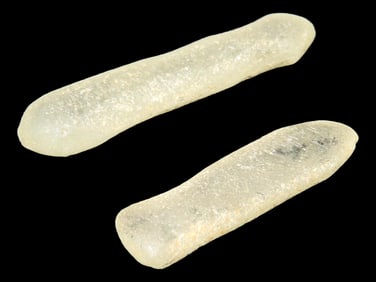 Neolithic NW Sahara Crystal Quartz Ear/Nose Plugs, 3500 Years Old