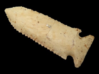 3 1/8" Stillwell, *broken & glued*, found in Illinois