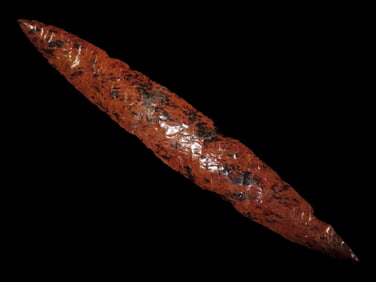 11 3/4" Bi-Pointed Blade, *broken and glued*, Jeb Taylor COA, Colima, Mexico