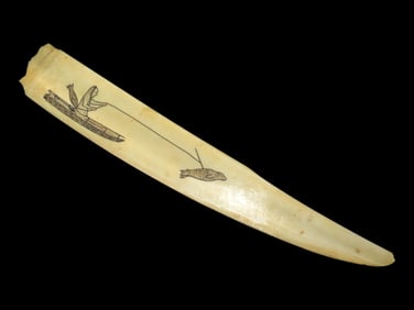 7 3/8" Eskimo Bone Blade Carving, Alaska