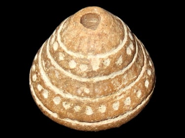 5/8" Highly Decorated Effigy Bead, Ecuador, Manabi Culture 500 BC-500 AD