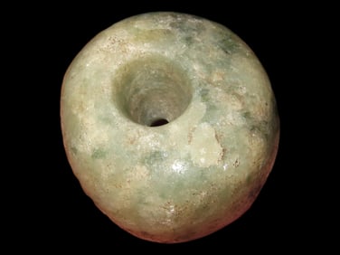 7/8" Pre Columbian Jade Bead, Guatemala