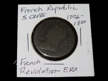 French Revolution Era Coin 1796-18005 cents