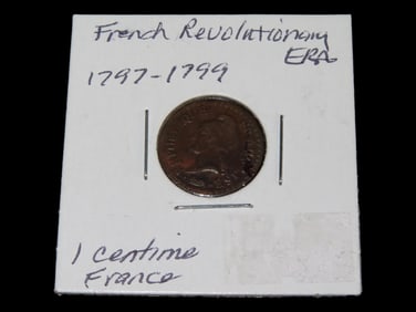 French Revolution Era 1 cent 1797-1799