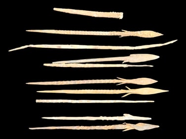 Mid 1800 Iron Spear Tip Barbed, Africa