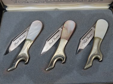 6 X 4 1/2" Case of 3 Pearl Dancers, Taylor Cutlery & Co.