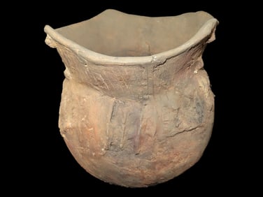 8 X 7 1/2" Restored Caddo Pot, Arkansas