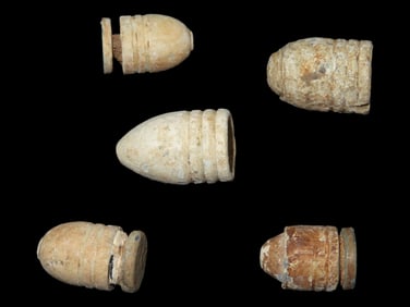 Civil War Bullets, Private Land of Civil War Sites, Found by Boyd Cole, Wayne Co., Tennessee
