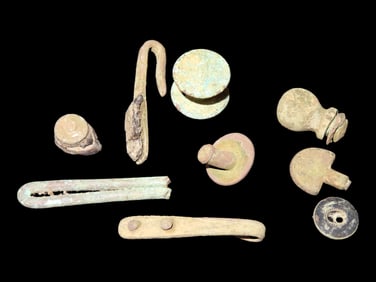 Civil War Rivets & Misc. Items, Private Land of Civil War Sites, Found by Boyd Cole, Wayne Co., Tenn