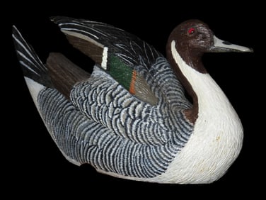 9" Bud Noble *signed Wooden Duck Decoy, 1994