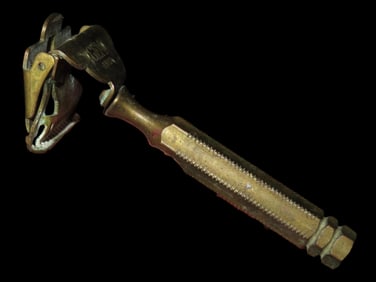 Vintage GEM Junior Safety Razor, Brass- Military