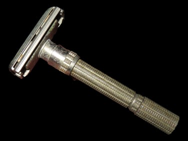Vintage Gillette Stainless Steel Safety Razor