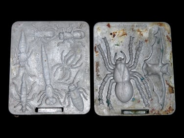 Set of 2 Vintage 1964 Mattel "Thing Maker" Molds