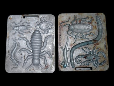 Set of 2 Vintage 1964 Mattel "Thing Maker" Molds