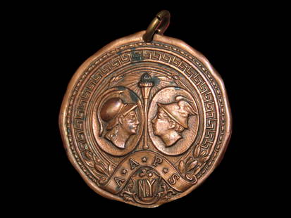 NY High Jump Bronze(?) Medal, 1929: NY High Jump Bronze(?) Medal, 1929