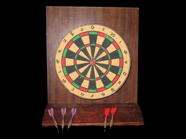 Tabletop Dart Board w/6 darts