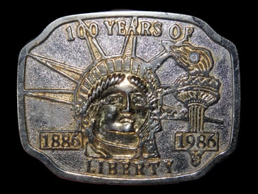 Commemorative Statue of Liberty 100 Years Belt Buckle