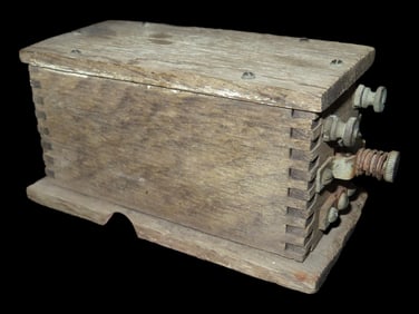 Antique Wooden Ford Model A Or T Ignition Coil Box