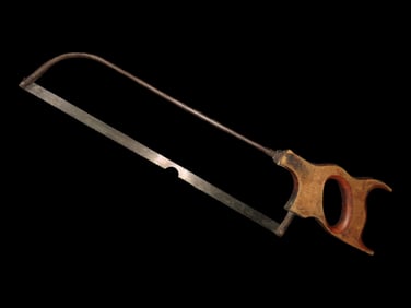 Vintage Hand Saw, Wooden Handle, Permanent Blade