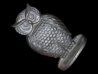 6 1/2" SINGLE Vintage MCM Owl Bookend