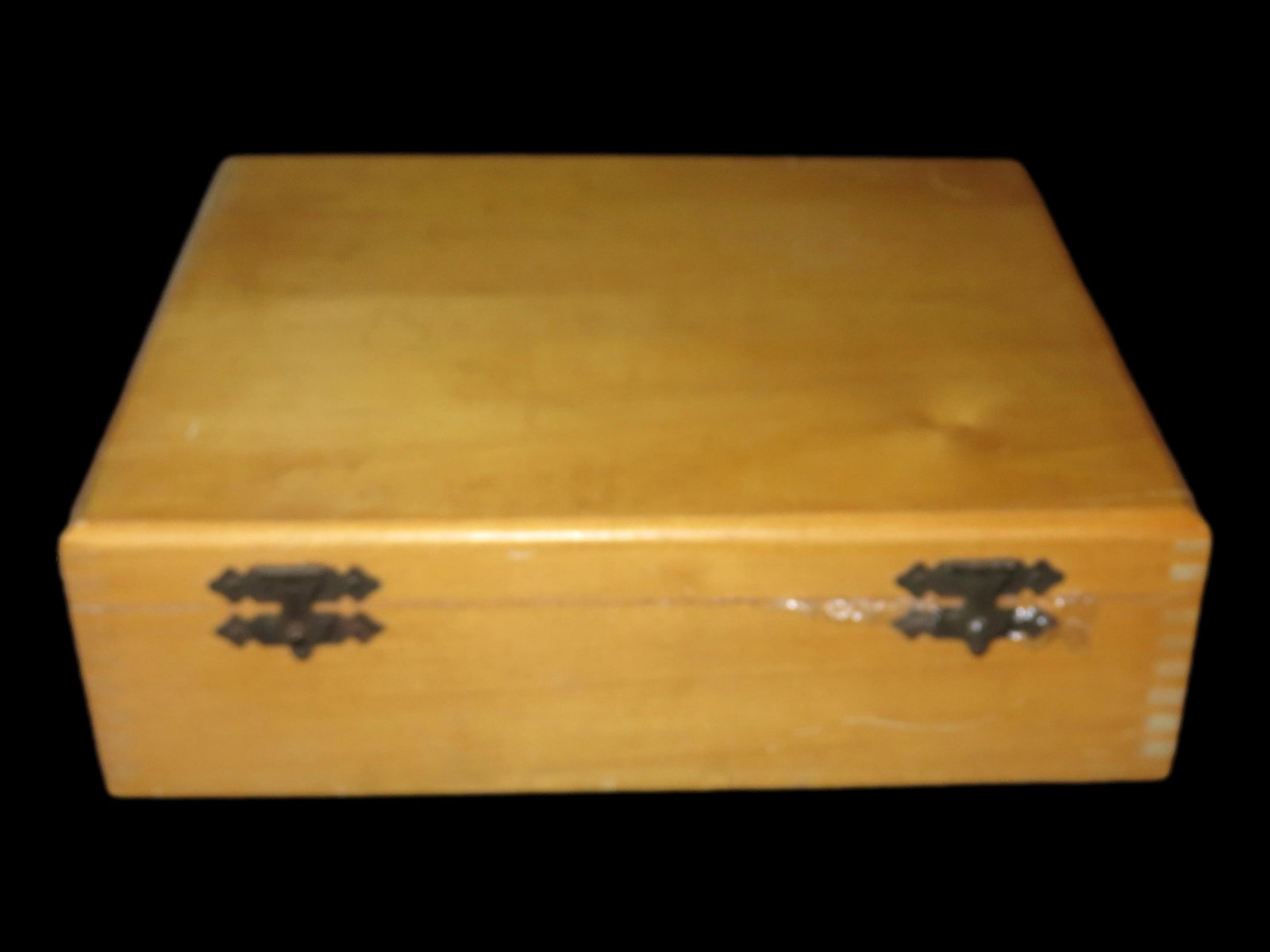 Wooden Box containing Used Microscope Slides-Unknown Use: Wooden Box containing Used Microscope Slides-Unknown Use