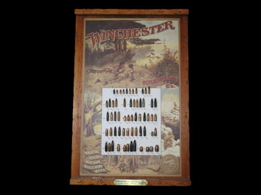 Vintage Winchester Repeating Arms Co. Rifle Bullet Board, Limited Edition, Series #1