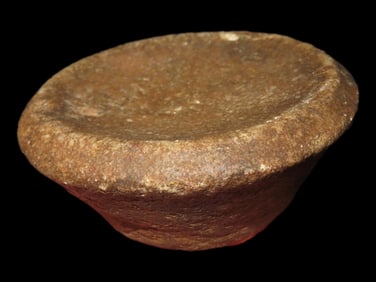 2" Yellow Quartz Stone Bowl or Dish, Yell Co., Arkansas