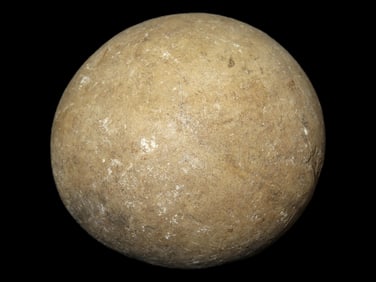 2" Polished Gameball Limestone, Ralls Co., Missouri