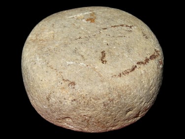 2 3/8" Tan White Quartz Discoidal Biscuit Syler, Henderson Co., Kentucky