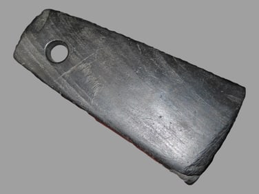4 1/4" Slate Pendant, Glued in One Corner, Central Ohio