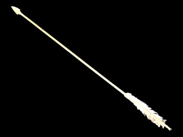 29" Historic Arrow with Flint Tip
