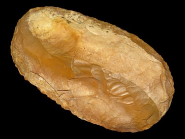 3 15/16" Long Top End Adz, Colorful Brown Chert, Very Well Flaked, EX Steinbaker, Brown Co.,