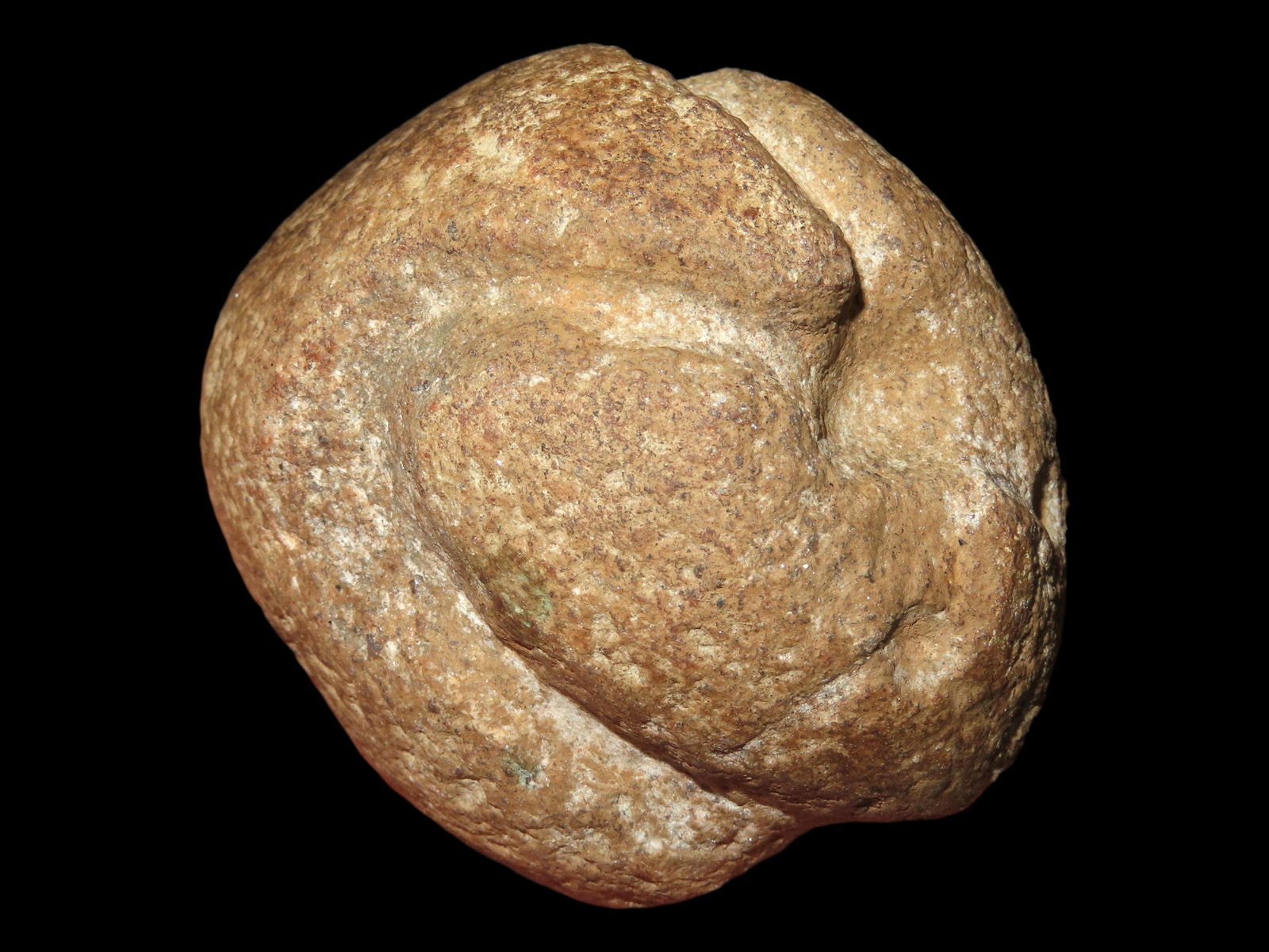 2 1/4" Sitting Human Face Effigy Pipe, Preform, EX Vanderver, Central, Kentucky (1 of 11)