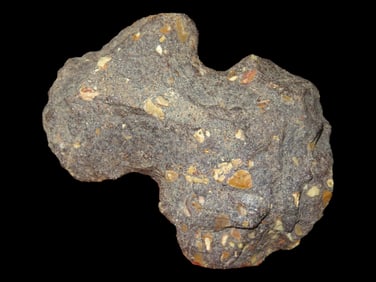 4 5/8" Very Unique Conglomerate Flaked Axe, St. Louis Co., Missouri