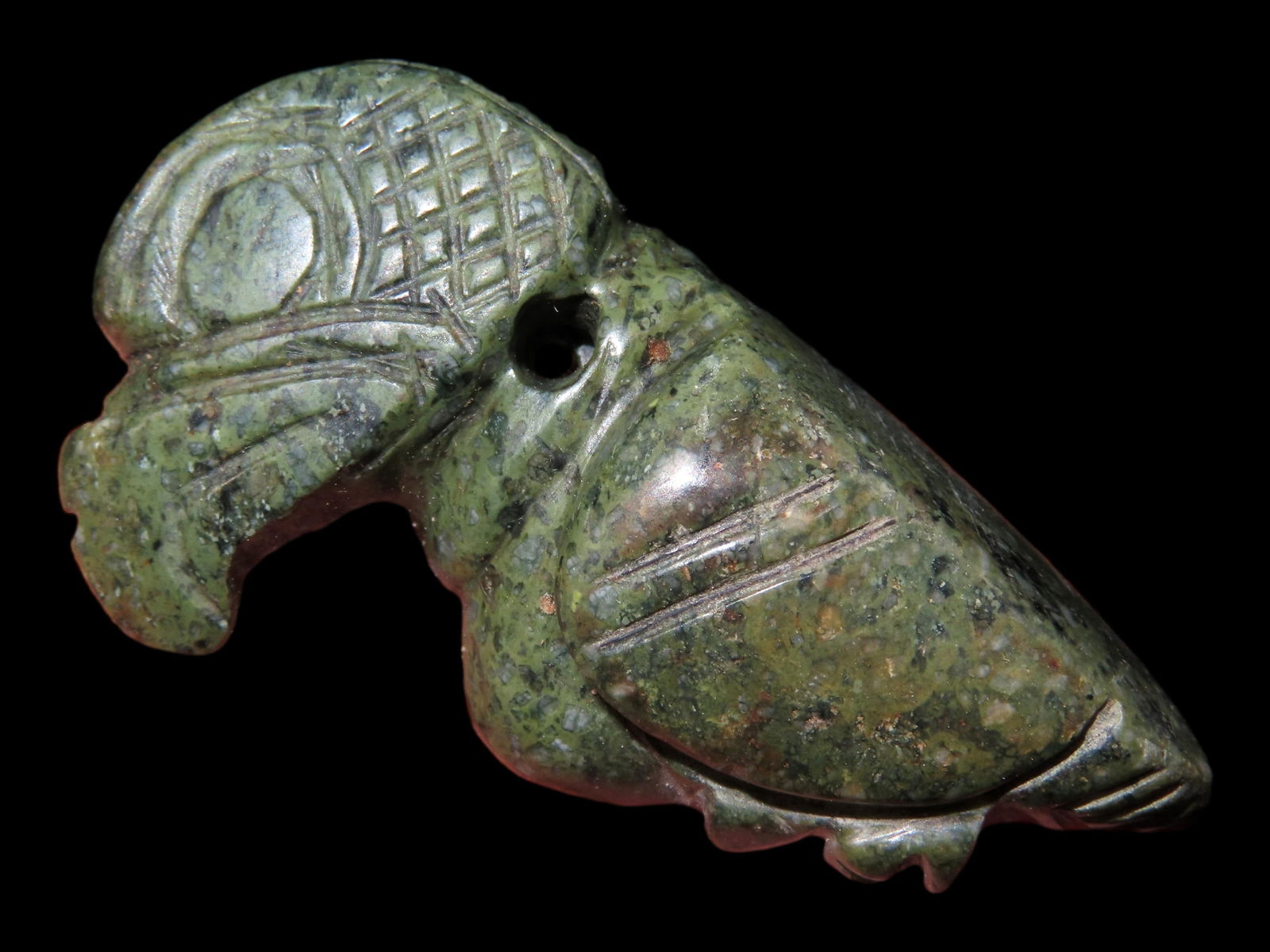 3/4" Effigy Pendant, Motley COA, Columbia, South America (1 of 10)