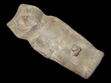 4 3/4" Pre-Columbian Male Pottery Figurine