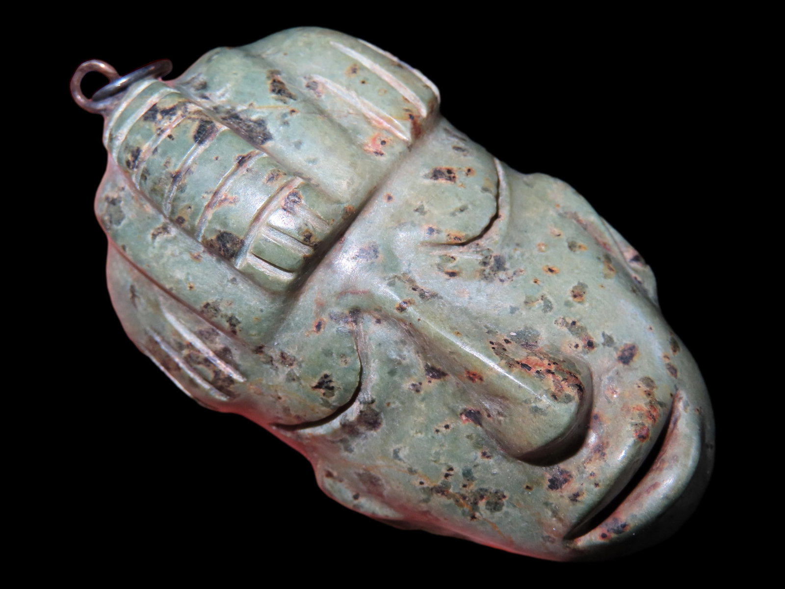 1 3/16" Pre-Columbian Mayan Head, Motley COA, Guatemala (1 of 6)